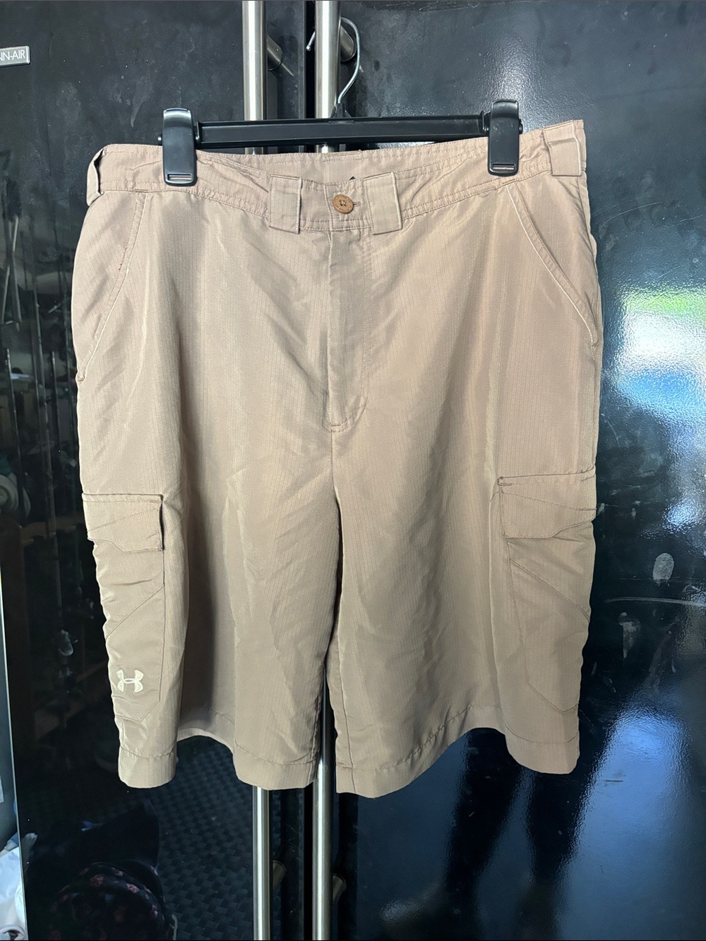 Under Armour Men's Khaki Cargo Shorts - Lightweight Outdoor Style